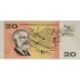 AUSTRALIA 1968 . TWENTY 20 DOLLARS BANKNOTE . PHILLIPS/RANDALL . STAR NOTE . ERROR